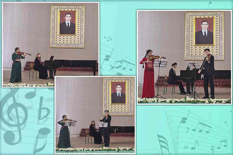 Ajaýyp eserler belent perdelerde ýaňlandy