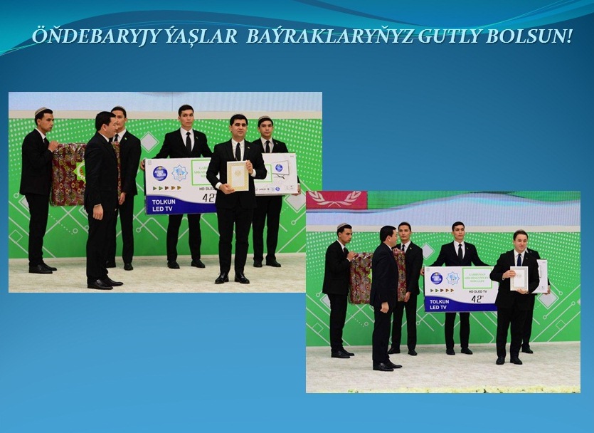 Öňdebaryjy ýaşlar Beýik geljegimizdir!