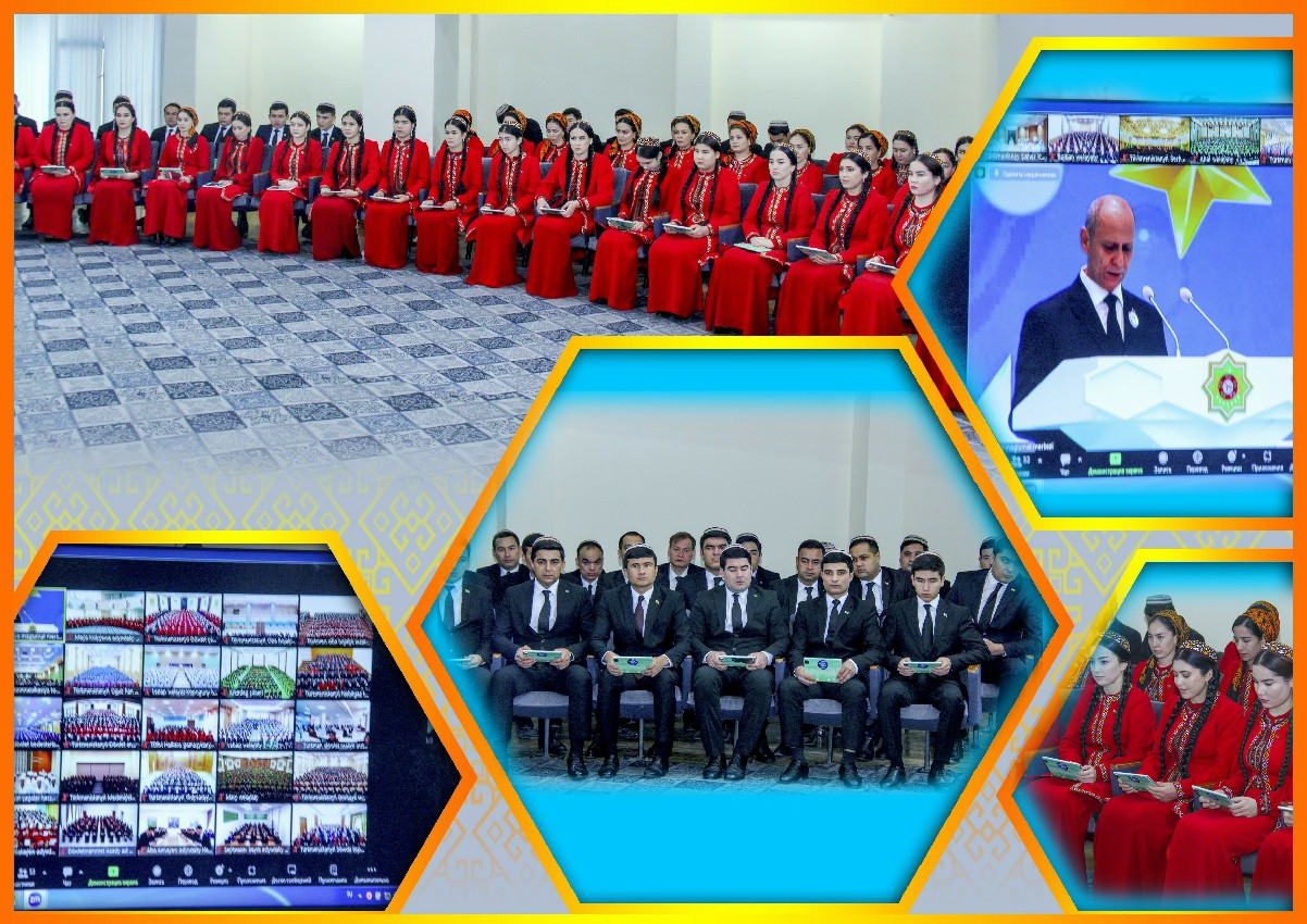 Ýurdumyzda geçirilen Ýaşlar forumyna ýokary okuw jaýynyň talyplary sanly ulgam arkaly gatnaşdylar