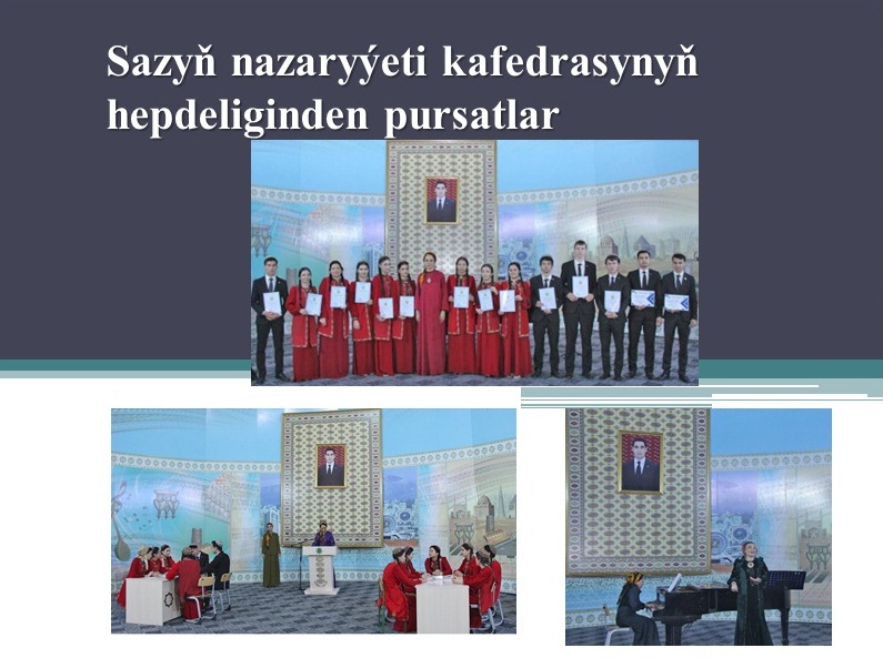 «Sazyň nazaryýeti» kafedrasynyň hepdeligi geçirildi