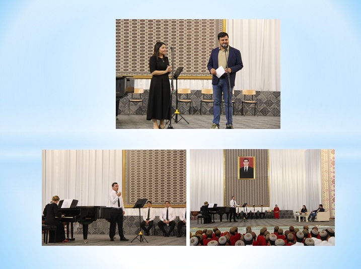 Italiýan aýdymçysy türkmen ýaşlar bilen