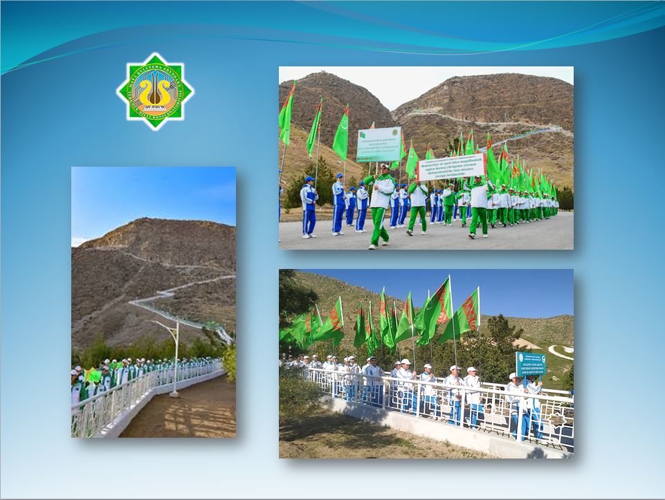 Saglyk ýoluna ýöriş ýokary derejede geçirildi