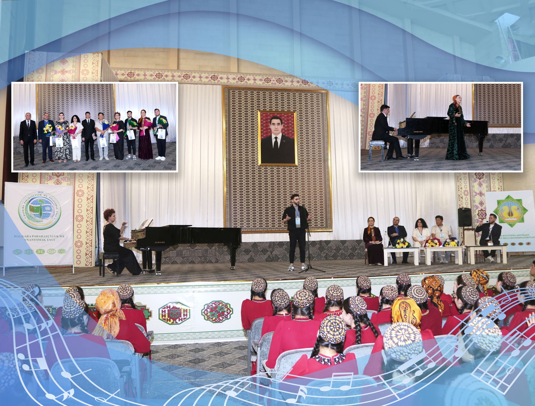 “Parahatçylyk sazy” atly halkara festiwalyň çäginde döredijilik duşuşygy geçirildi